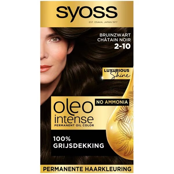Syoss Oleo Intense barva za lase 2-10 rjavo-črna