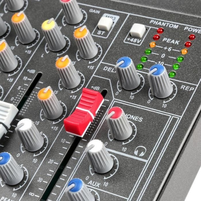 Table de mixage Vonyx VMM-F401 - 4 canaux - USB - pour studio ou scène