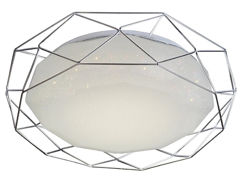 Plafon Sven LED metalowy srebrny