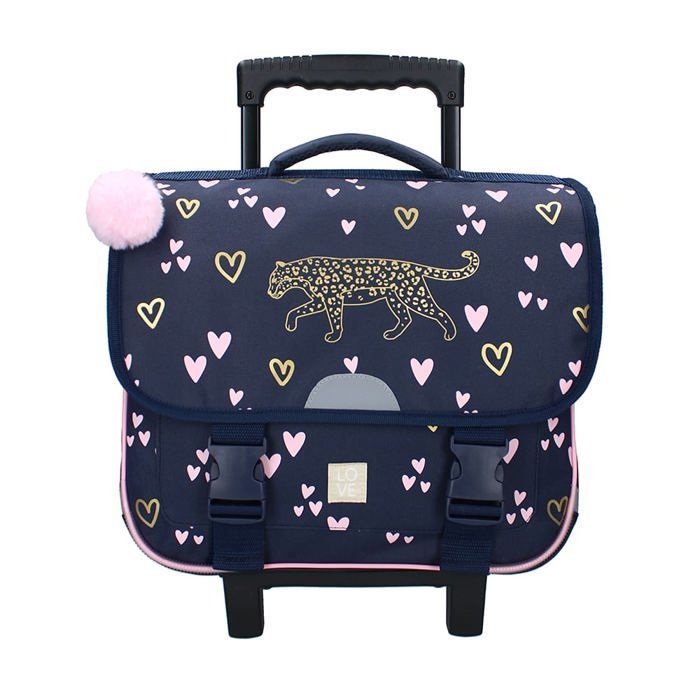 MILKY KISS Heart of Gold 38cm Tiger Rolling Schoolbag