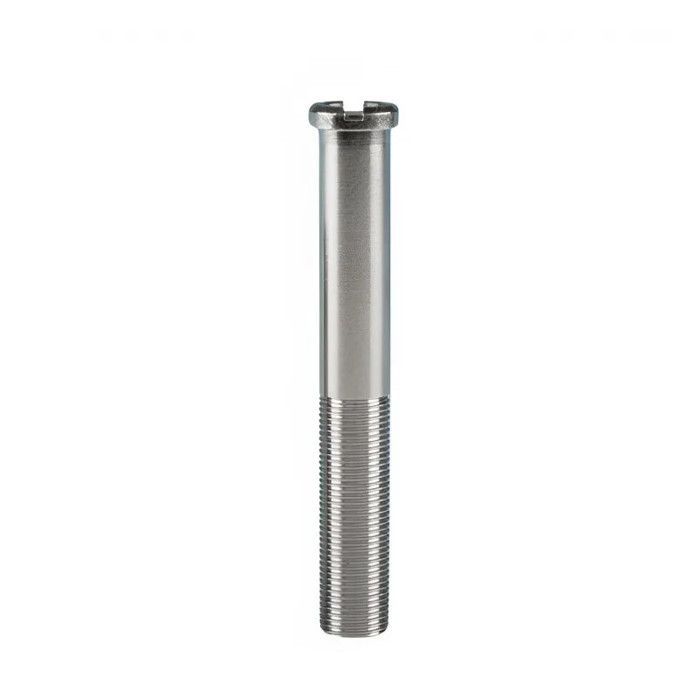 Enkele schroef voor gootsteenafvoer, 12 mm diameter, 85 mm hoogte