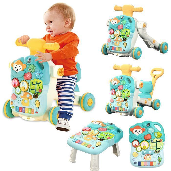 Andador interactivo Super Talking Walker 5 en 1: andador interactivo para aprender a caminar con bandeja de juego extraíble.