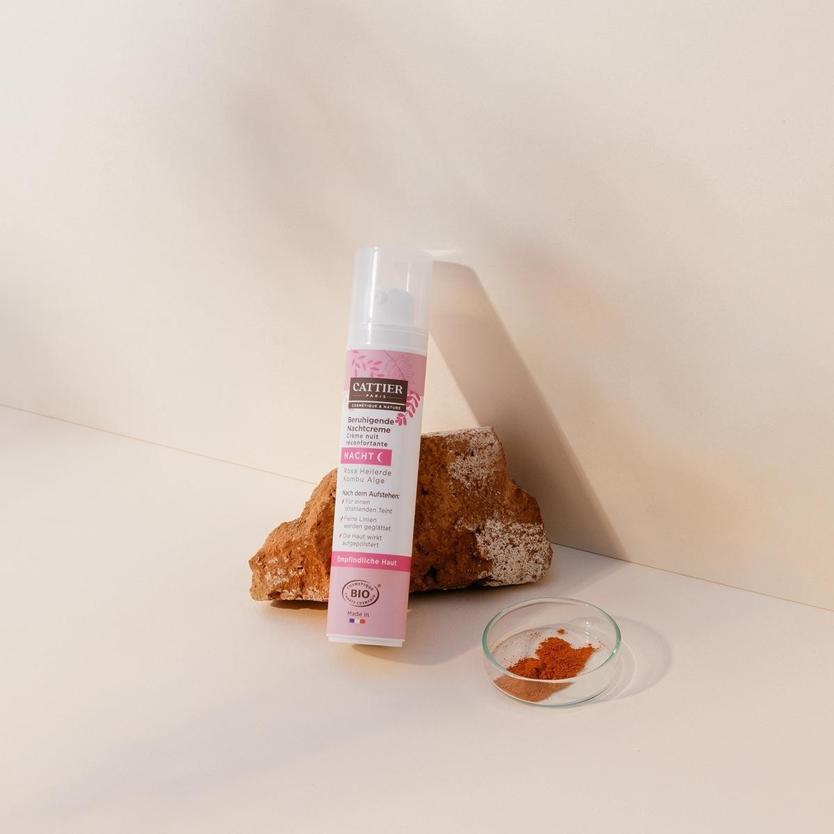 Cattier noćna krema s ružičastom glinom - 50 ml