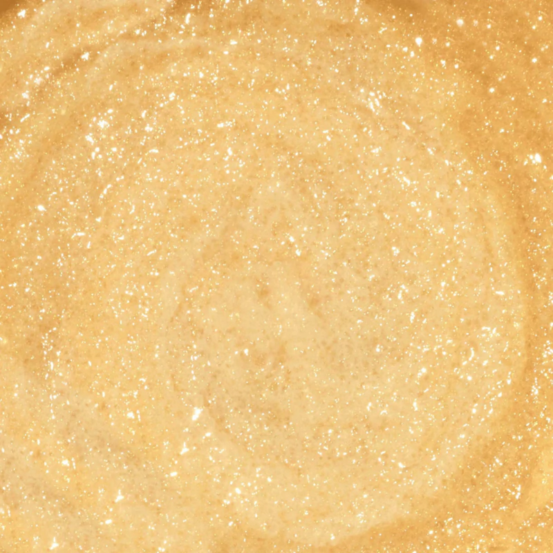esfoliante corporal Omorovicza Gold Sugar Scrub limpa e nutre a pele delicadamente.