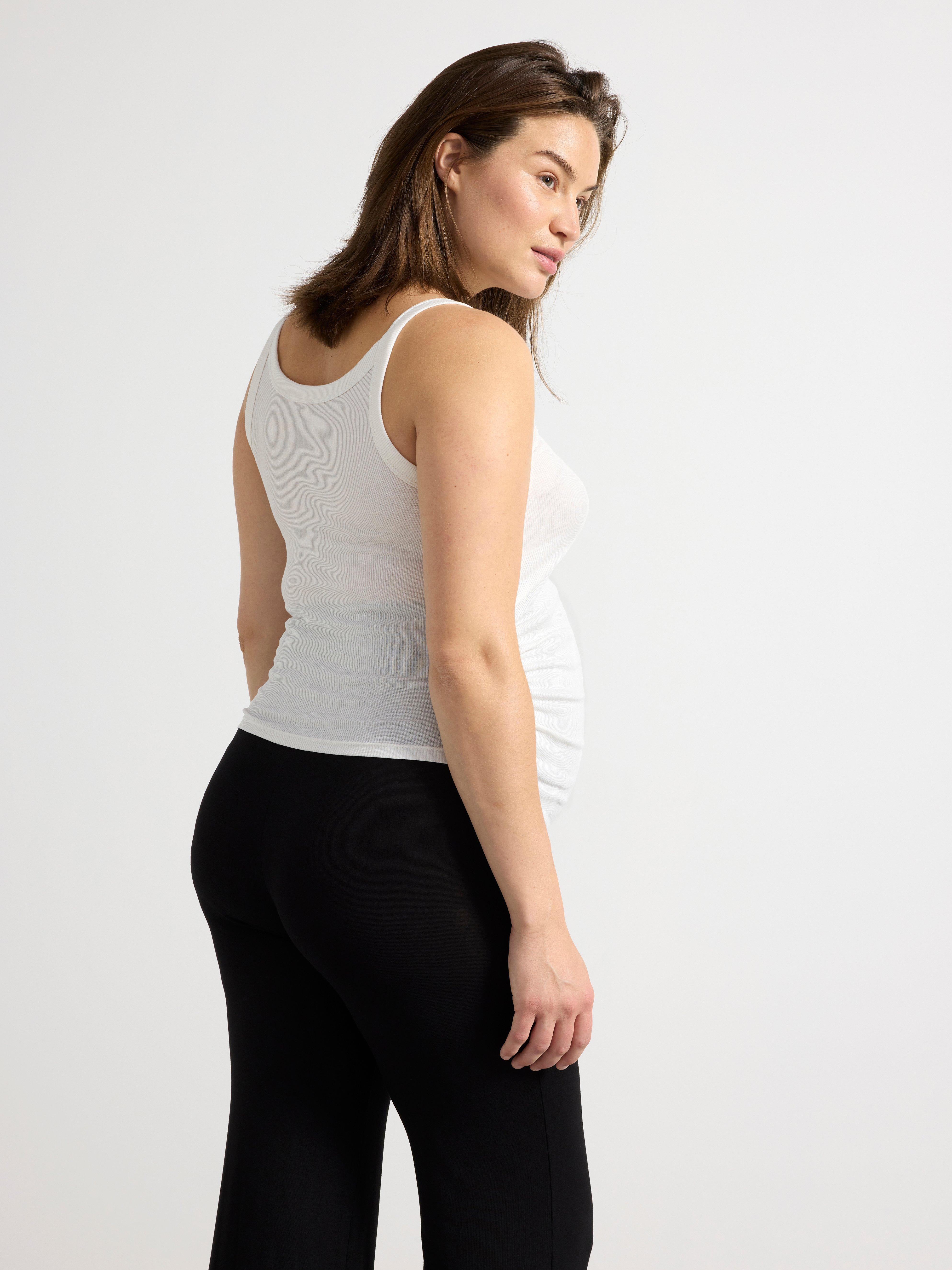 Pyjamas en lin à rubans pour mamans, blanc cassé