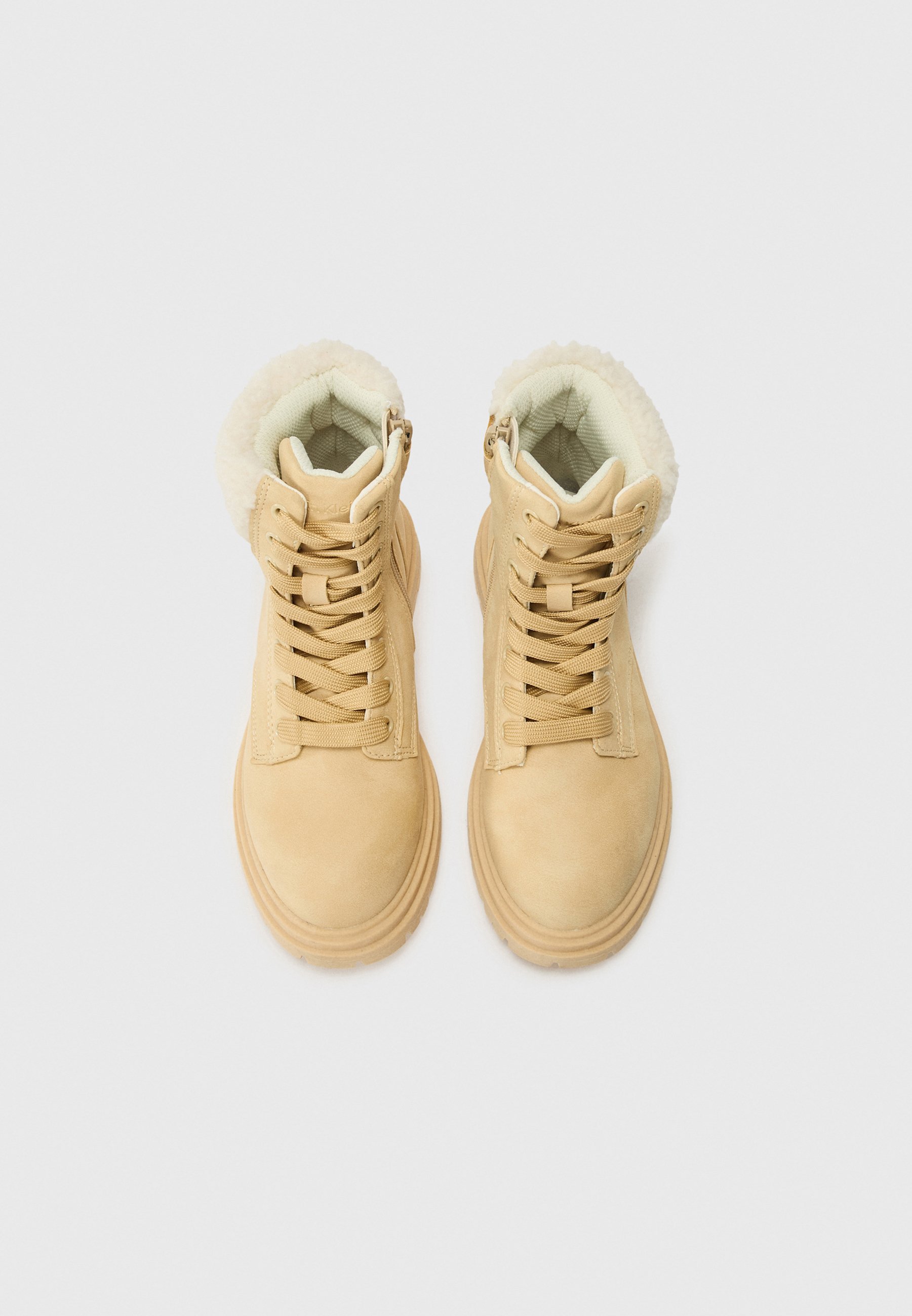 Calvin Klein Jeans COLLEEN UNISEX - Klassieke enkellaarsjes - beige