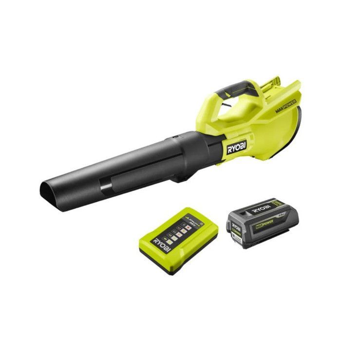 Soffiatore RYOBI Turbo Jet 36V - Velocità di soffiaggio 193 km/h - Batteria 4.0Ah - Caricabatterie - RY36BLB-140