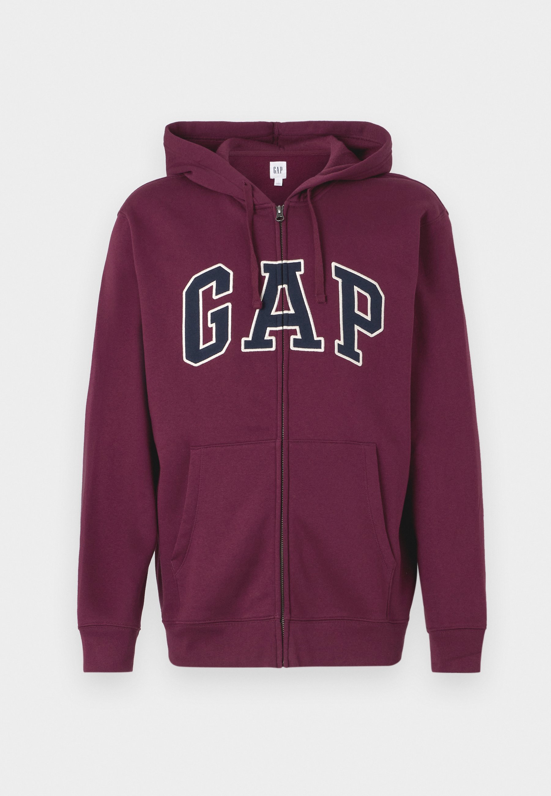 GAP HERITAGE LOGO - Moletom com zíper - vermelho toscano