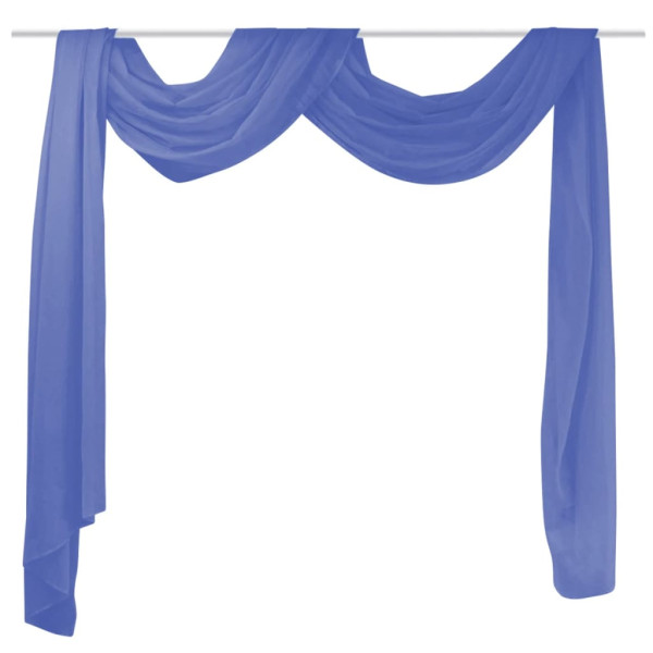 Draperia Niebieski 140 x 600 cm Tkanina vidaXL