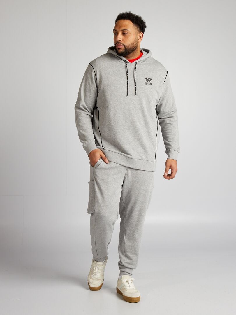 Hoodie van French Terry - GRIJS