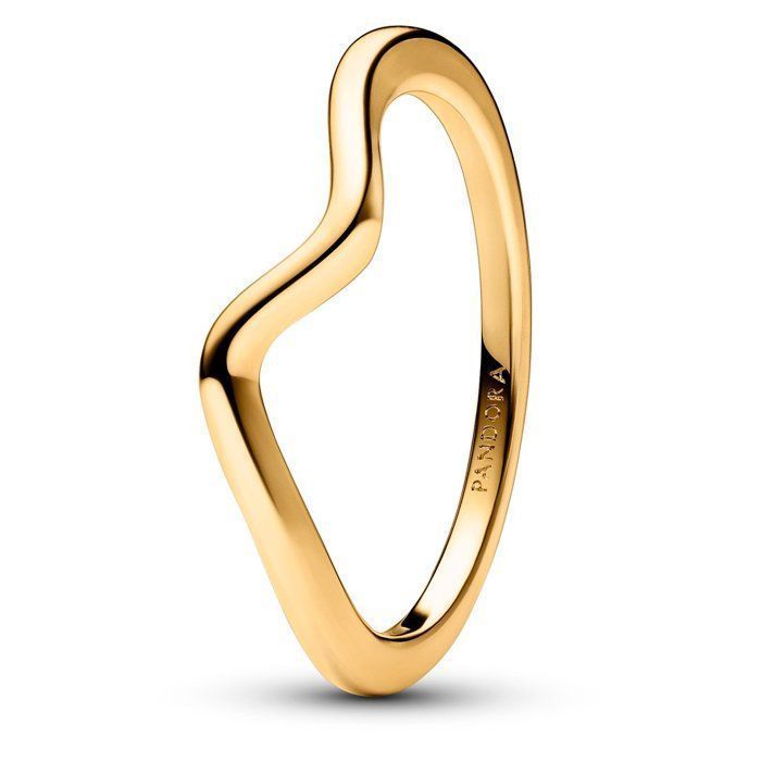 Women's ring - PANDORA - 163095C00 - Gold - Size 56 (Inner diameter 17.8 mm) - Rigid torque style