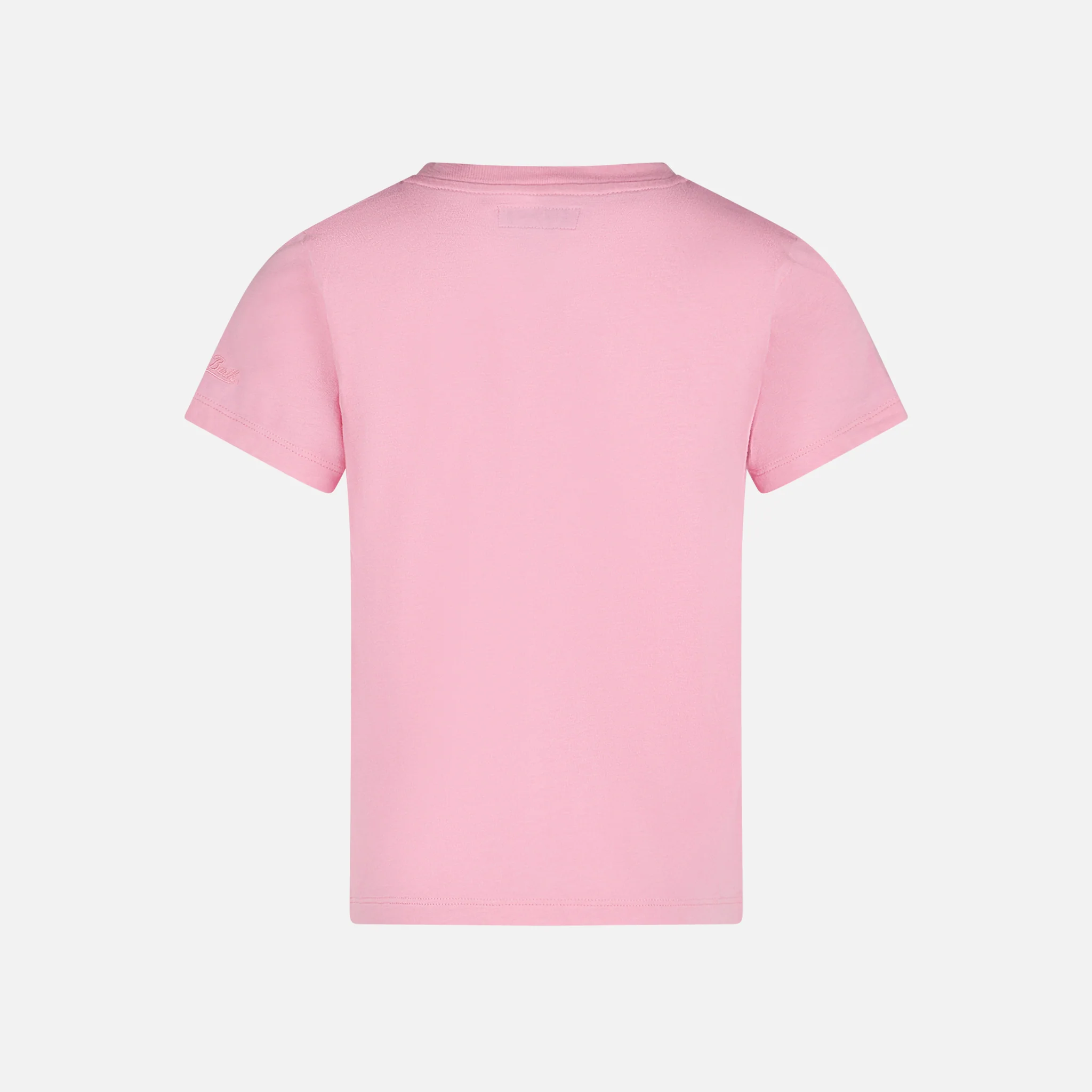 T-shirt voor meisjes met het logo van Saint Barth en een madeliefje.