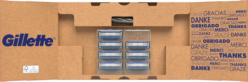 Aparelho de barbear Gillette Mach3 + lâminas de substituição