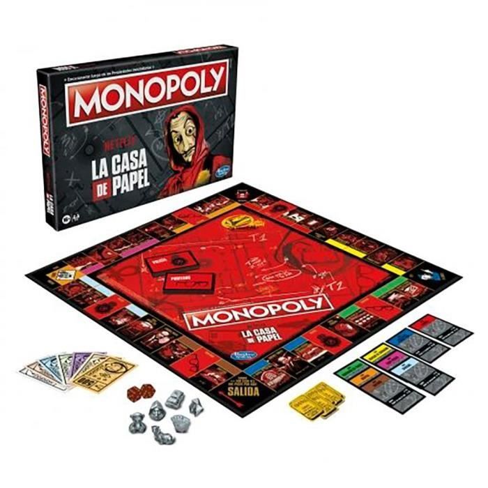 MONOPOLY La Maison de Papier - Jeu de plateau multicolore, 16+ ans, 2+ joueurs