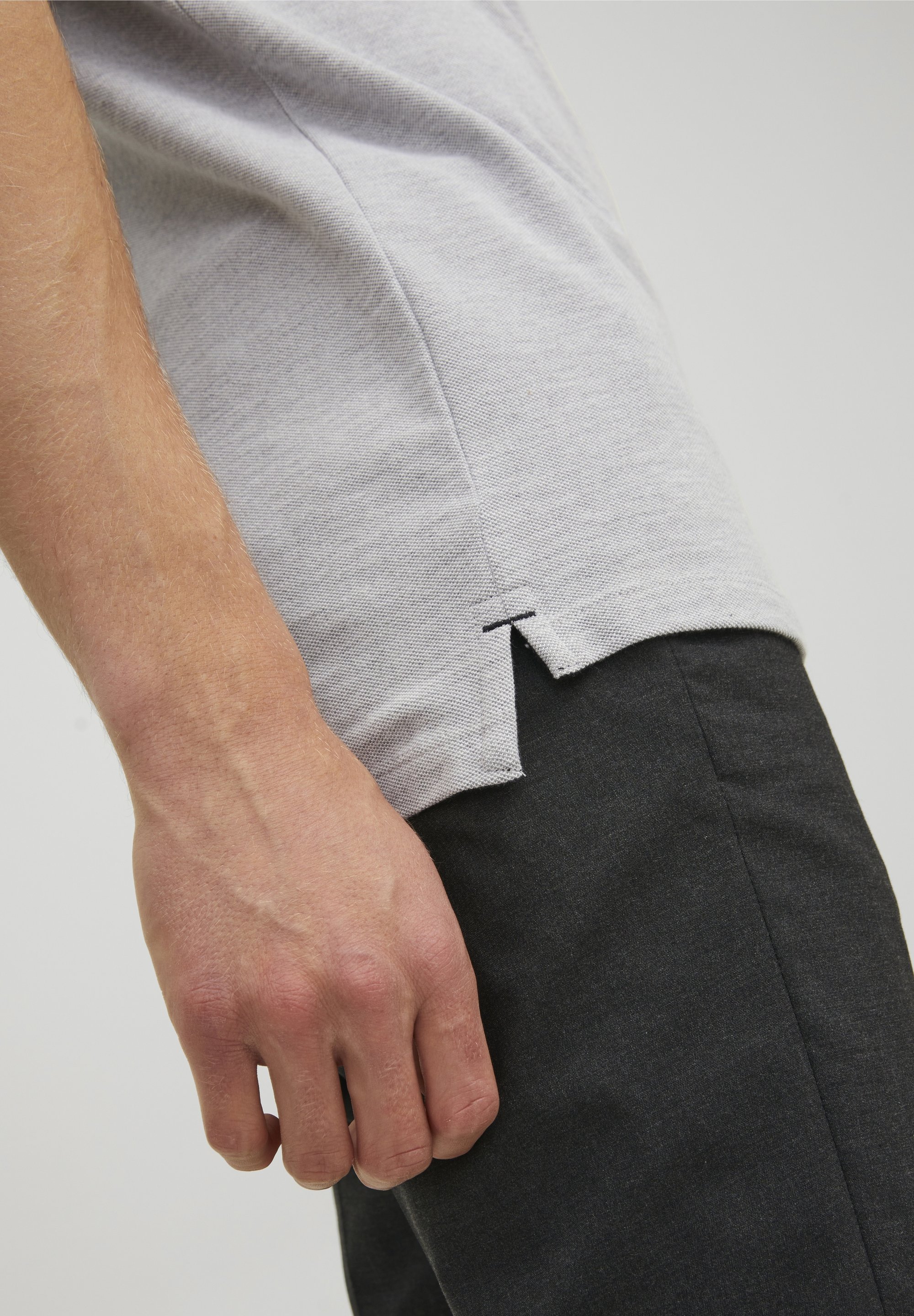 Jack & Jones poloshirt - gemêleerd lichtgrijs