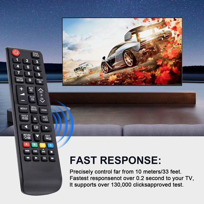 Telecomando universale - Samsung - TV, per - Samsung - Smart TV - LED LCD HDTV QLED SUHD UHD 4K 3D TV [YT249]