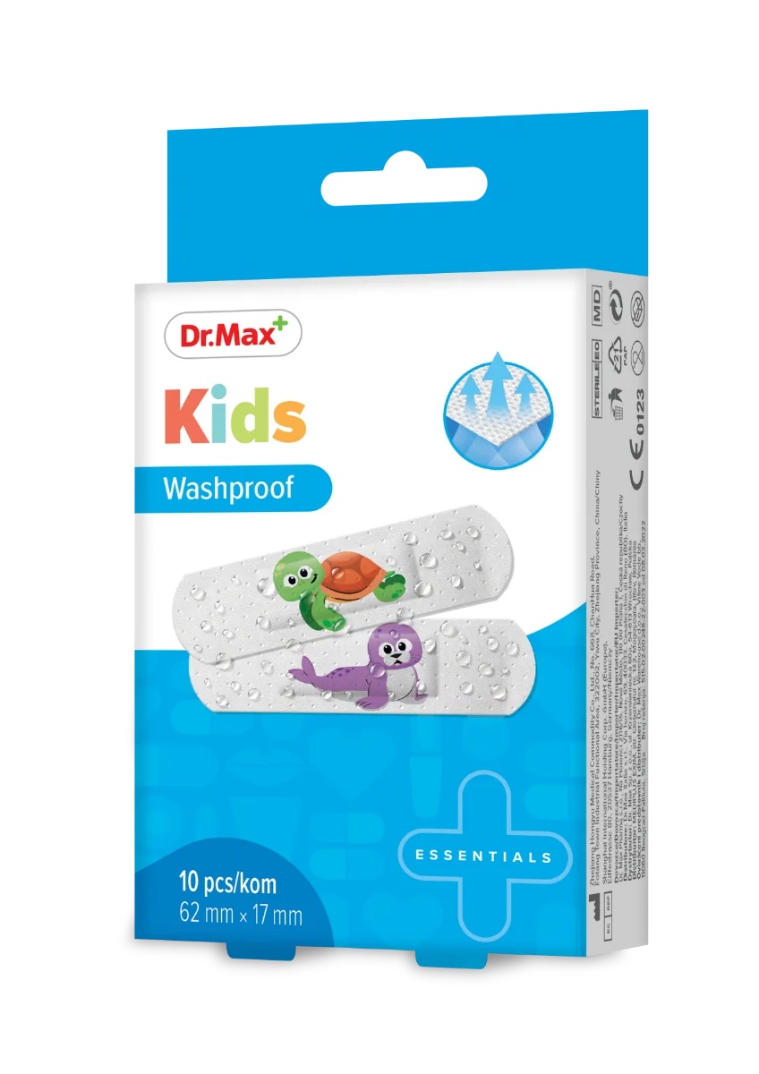 DR. MAX Dr.Max Kids waschbare Pflaster 62 x 17 mm 10 Stück für Kinder