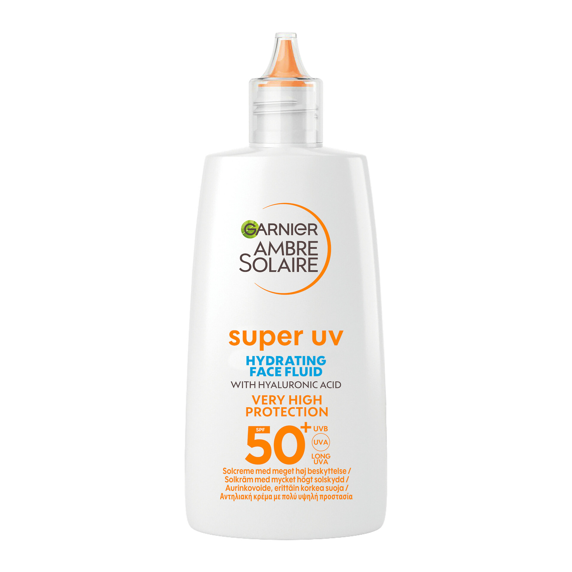 Ambre Solaire Fluid Anti-Pete și Antipoluare Super UV Protection SPF 50+ 40 ml - Garnier