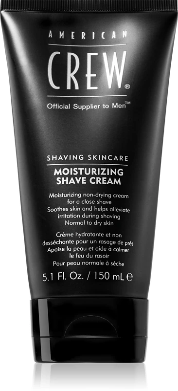 Creme de barbear hidratante American Crew Shave & Beard para pele normal a seca