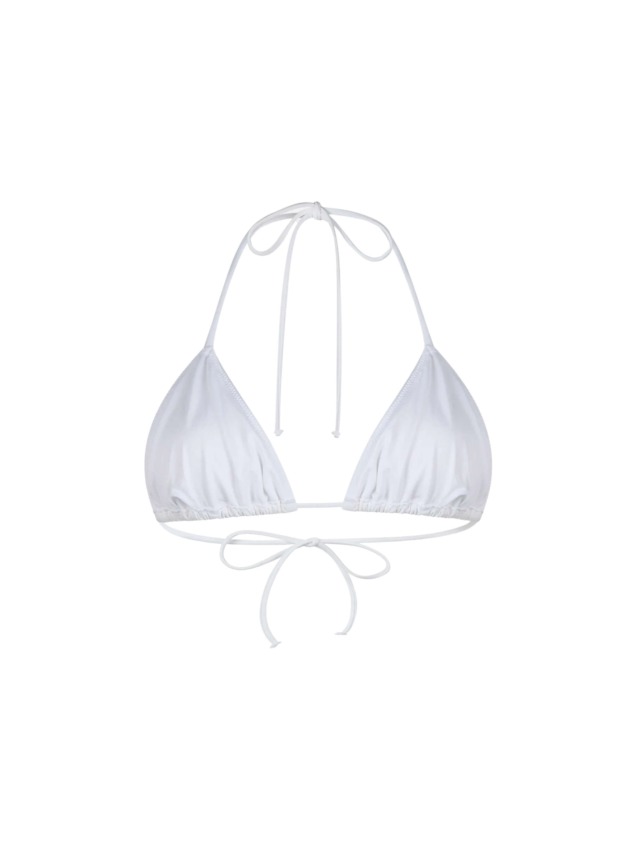 Traje de baño Leah White con top triangular para mujer