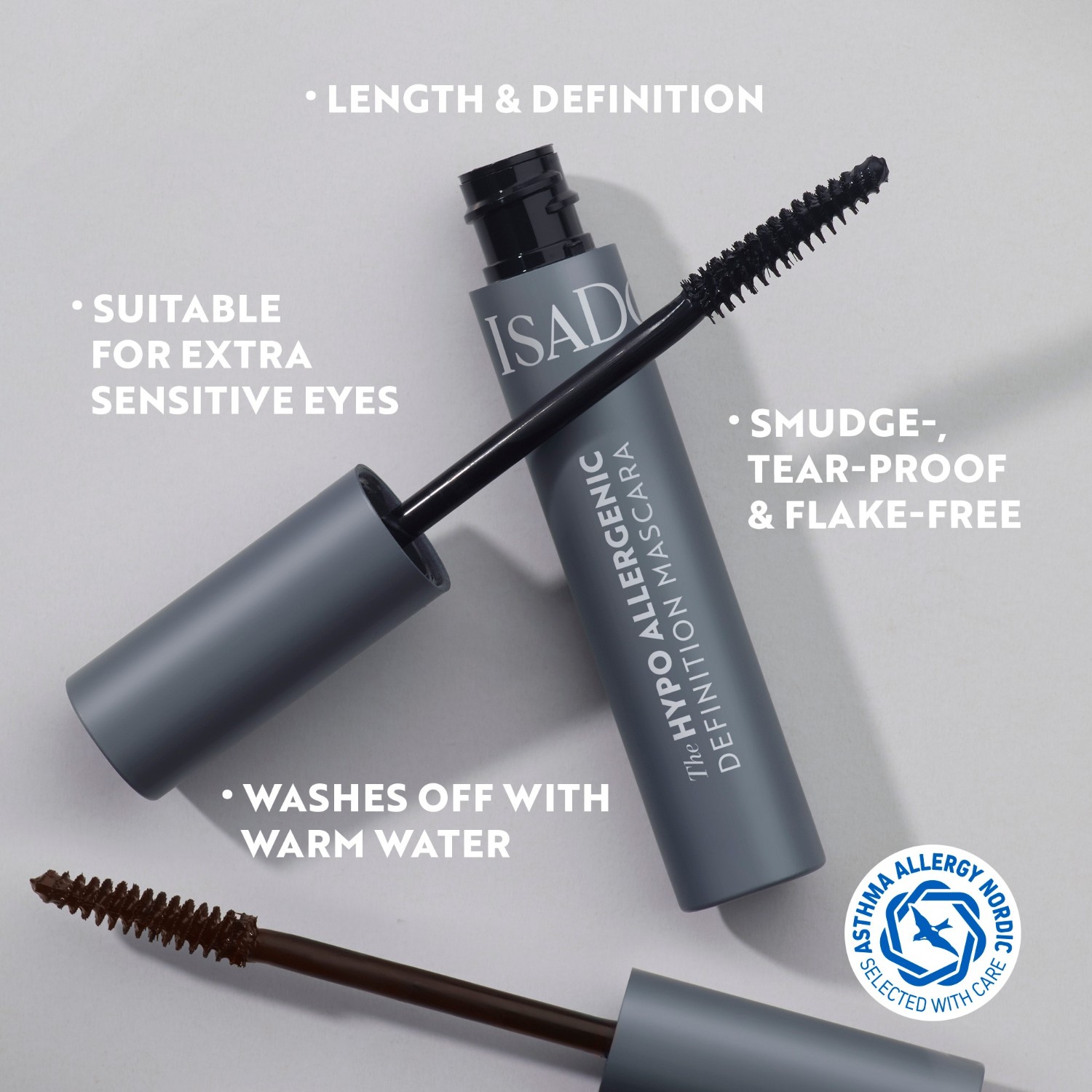 Isadora Mascara Hypo Allergenic Definition Mascara 02 Braun - 10 ml