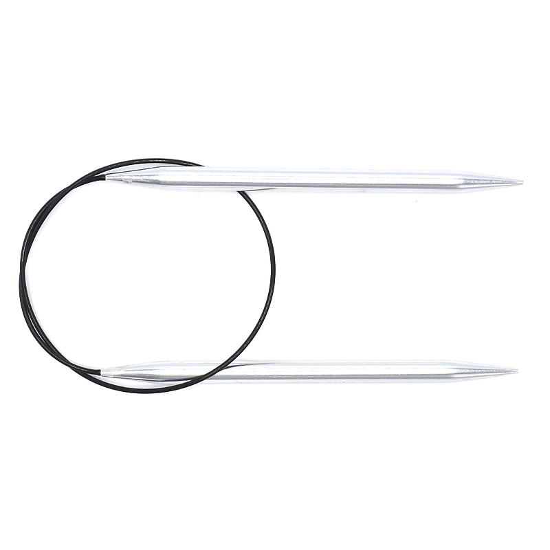 Rundpinne 60 cm 8,0 mm aluminium sølvfarget