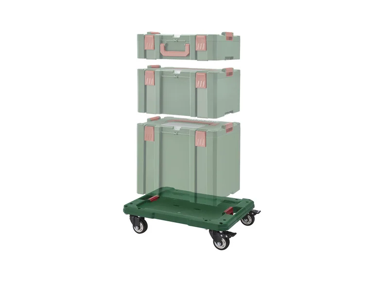 Carrinho PARKSIDE® para caixas sortidas com alças práticas para transporte.
