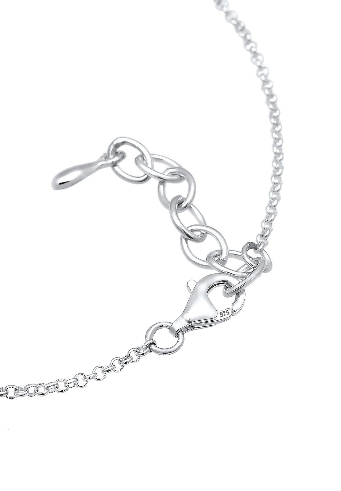 Elli Femmes solitaire été avec cristaux en argent sterling 925