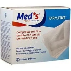 FARMAC-ZABBAN Med sterile Vlieskompresse mit Abziehmechanismus, 10 x 10 cm, 16 Stück