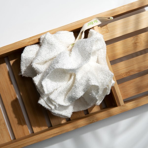 Puf de baño y ducha de bambú So Eco