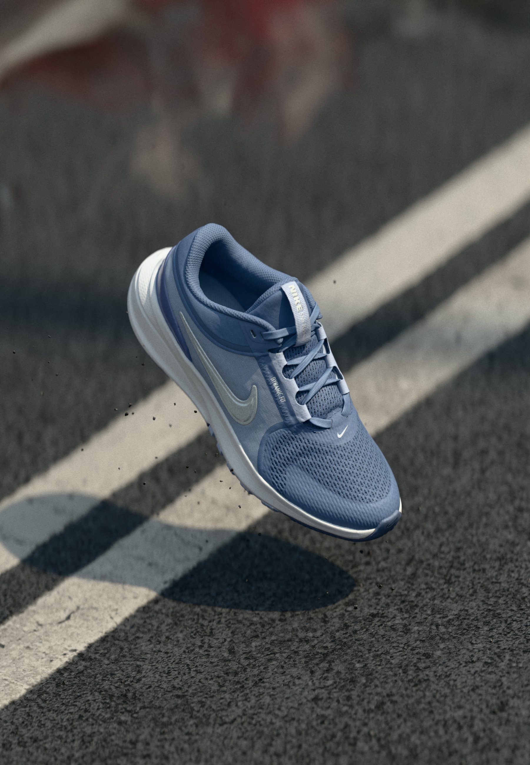 Nike Performance STAR RUNNER 5 UNISEX - Løpesko - world indigo/metallic silver-coloured/ghost/platinum-coloured tint