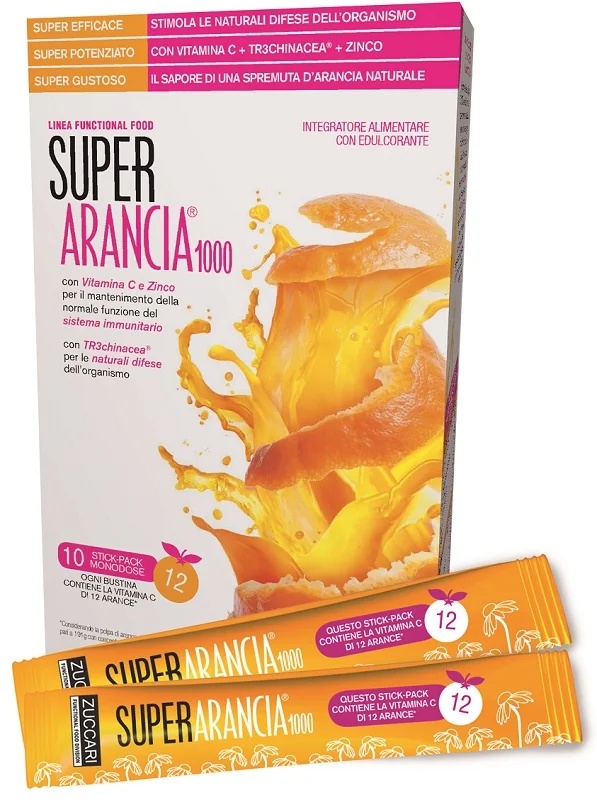 ZUCCARI Super Orange 1000 Voedingssupplement 10 zakjes voor het immuunsysteem