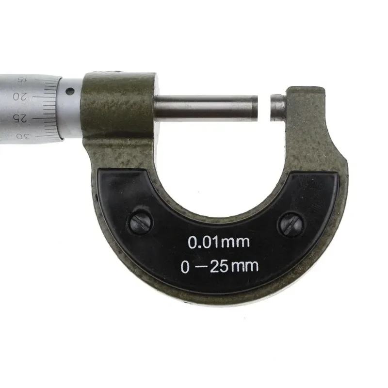 0-25mm Outside Micrometer  Metric Carbide Gauge Standards Caliper Measurement Tools Teaching
