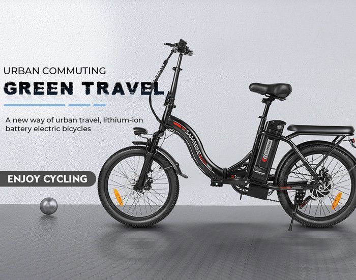 Bicicleta elétrica dobrável Samebike CY20 - 20