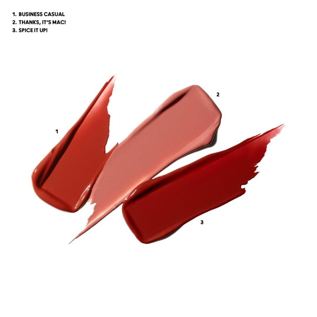 MAC makiažo rinkinys Lusterglass Wildest Gleams Mini Lusterglass lūpų trio – 1 Stück