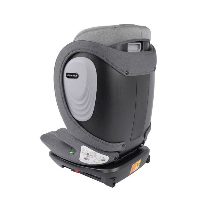 FOURWARD ISOFIX bilsete for barn i alderen 3 til 12 år, 100–150 cm, 11–36 kg, ECE R129, egnet for alle kjøretøy – Grå