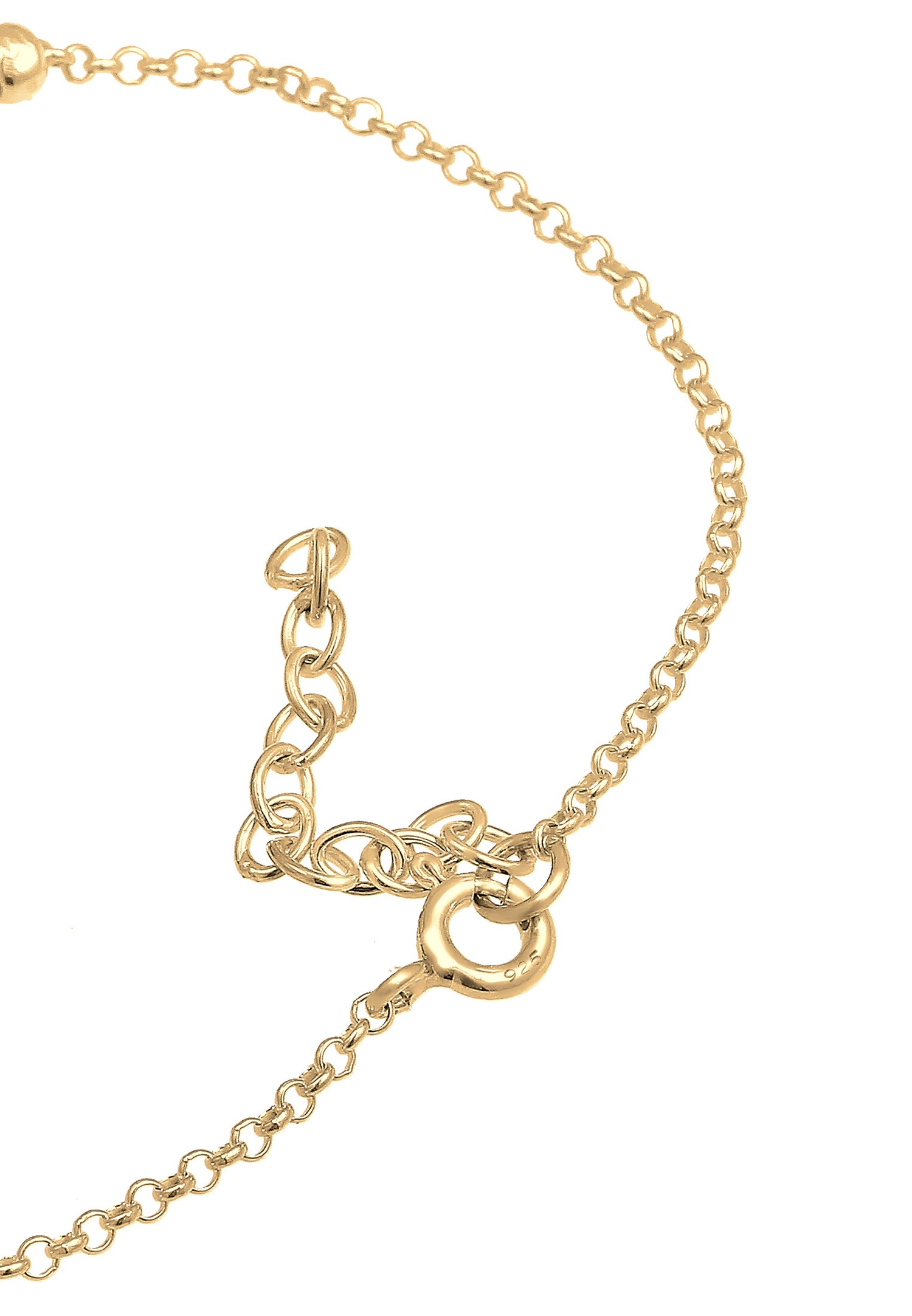 Elli Maritime Tendance Corail Rouge Bracelet Femme Plaqué Or Argent (925/1000)