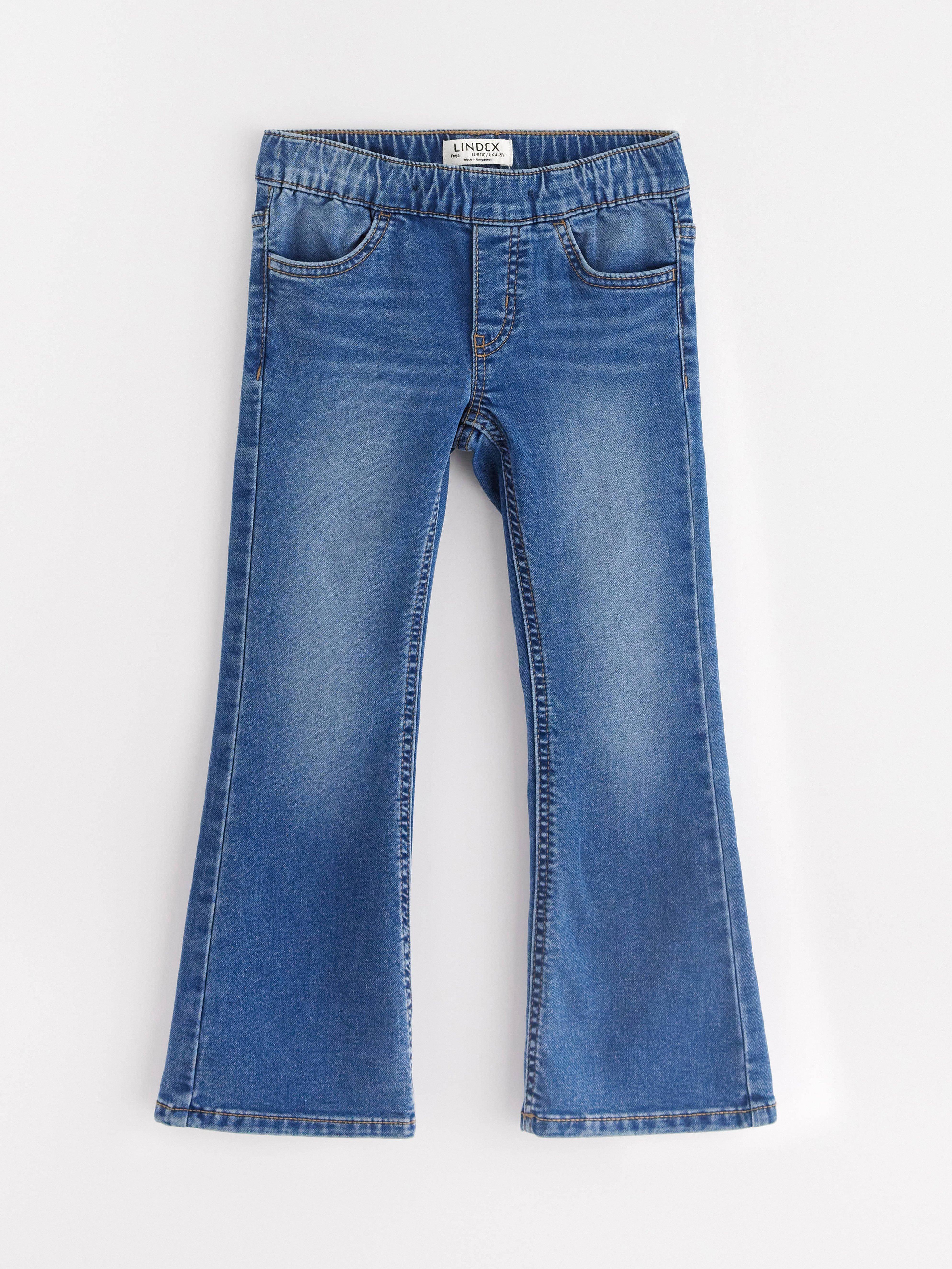Calça jeans flare FREJA em denim