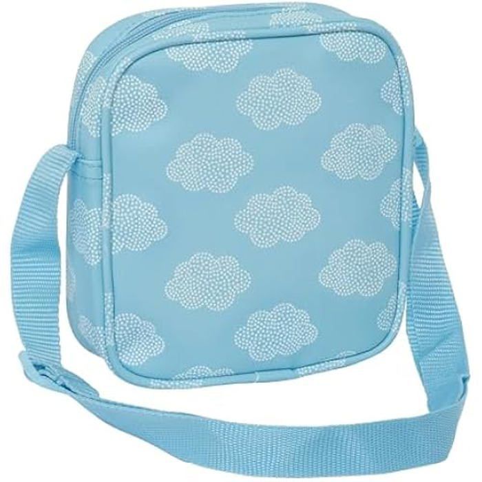 Bolso bandolera infantil - Safta - PREESCOLAR NUBE - Blanco - Sintético - Con cremallera