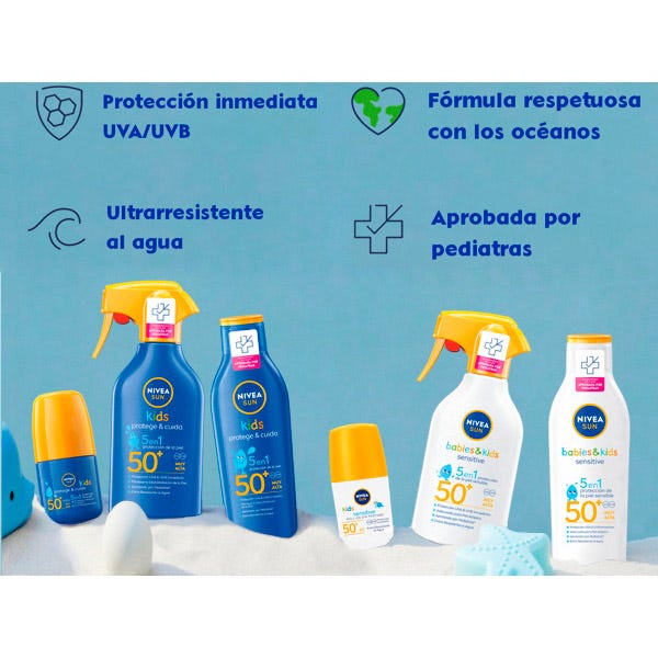 Dětský citlivý ochranný a hravý krém SPF 50 | 270 ml