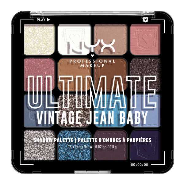 Paletă de farduri Nyx Pmu Ultimate - Vintage Jean Baby