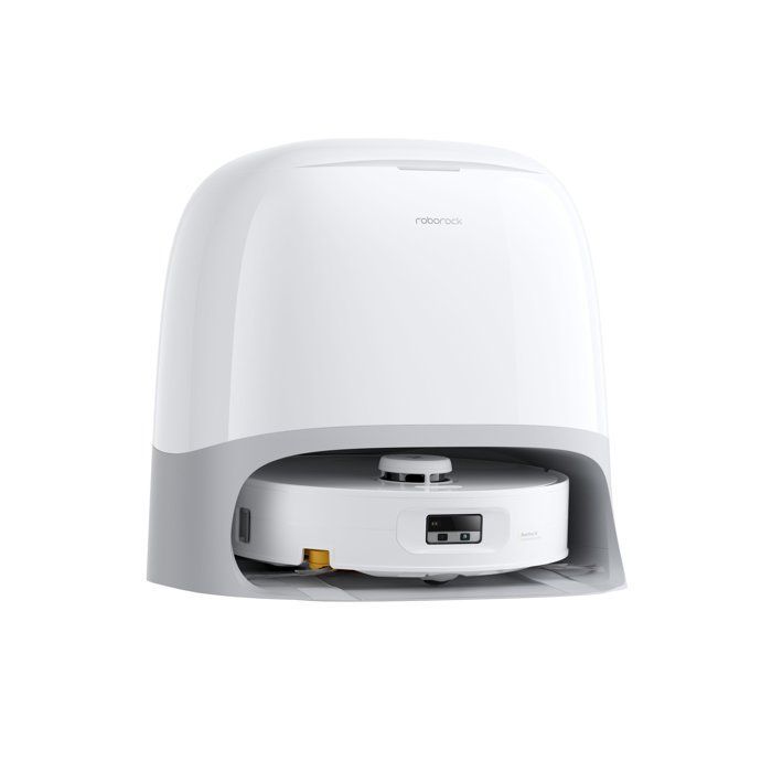 Robot aspirateur laveur - ROBOROCK - Qrevo Curv 2 FlowX - Aspiration 20 000 Pa - Station multifonctionnelle - 220 tr/min - Blanc