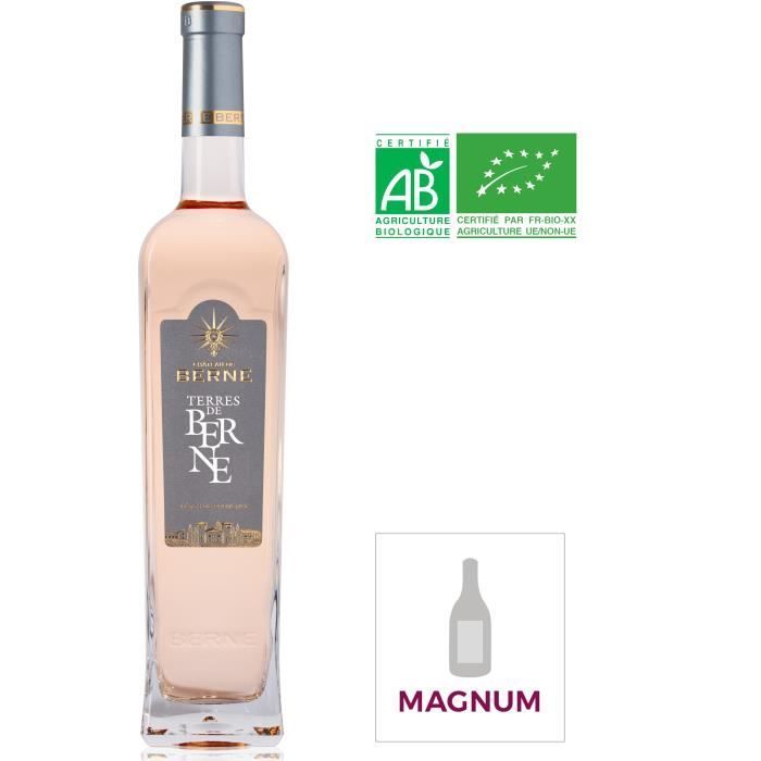 Magnum Château de Berne Côtes de Provence - Vino Rosado de Provenza - Ecológico 2023