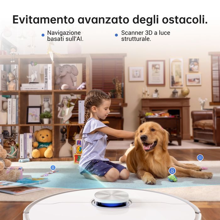 Dreame L10s Ultra - Robot Vacuum Cleaner and Mop with Self-Cleaning Base - 5300Pa - Carpets and Pet Hair - 70-79% New - B3