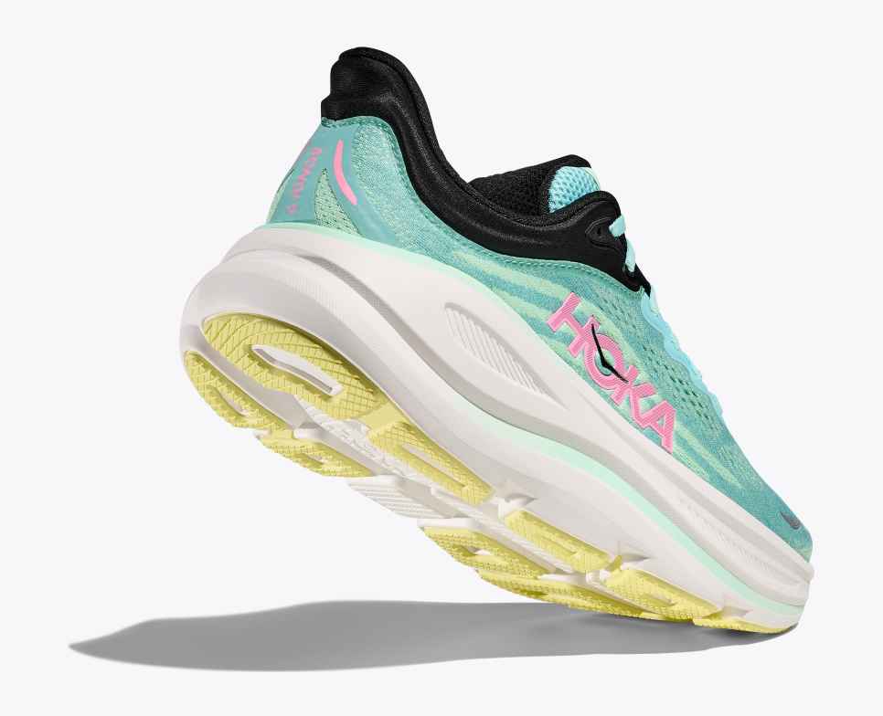 HOKA Bondi 9 Azul Chispa / Fluorita Menta