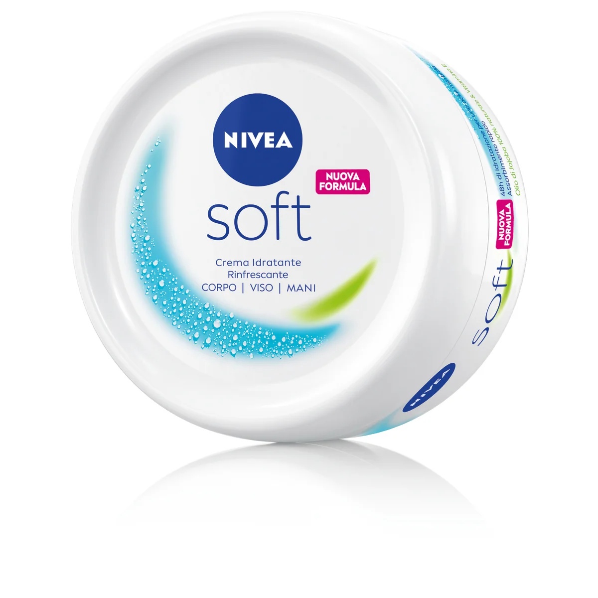 NIVEA Crème Hydratante Rafraîchissante Nivea Soft 200 ml Visage Corps Mains
