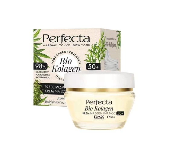 Perfecta Bio Kolagen przeciwzmarszczkowy krem na dzień i na noc 50  50ml