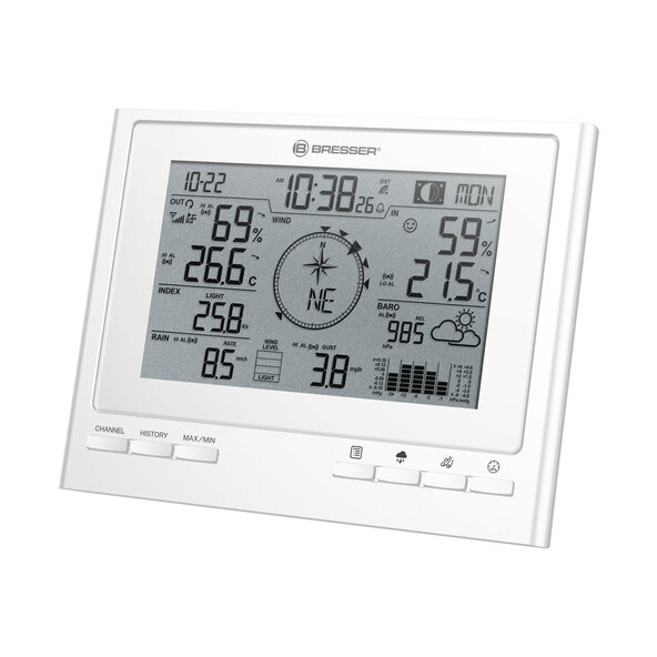 Stație meteo wireless ClimateScout 7 în 1, albă