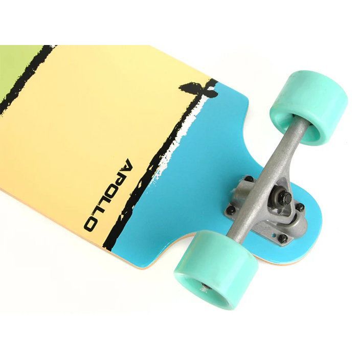 Longboard Apollo Maui – planche de cruising stable pour adultes et ados, TwinTip DropThrough – 40