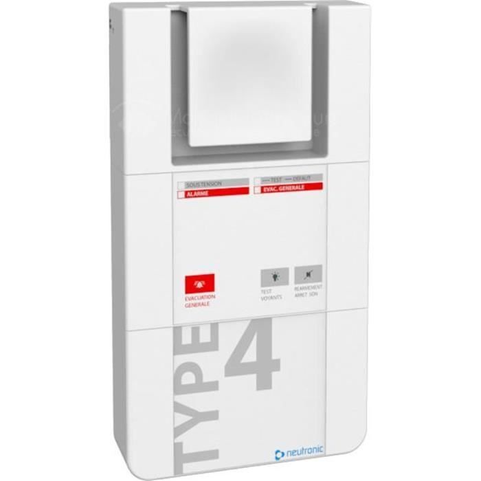 Alarme autonome - Alarme type 4 - 1 boucle - Signalisation visuelle et sonore - Gestion d'alarmes - Sans fil